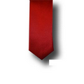 Solid Satin Red Skinny Tie
